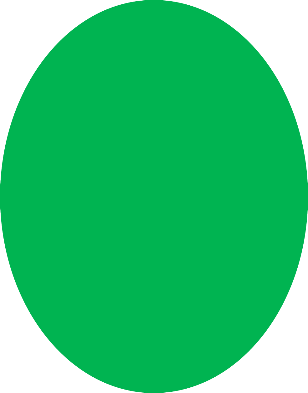 GS Green Oval